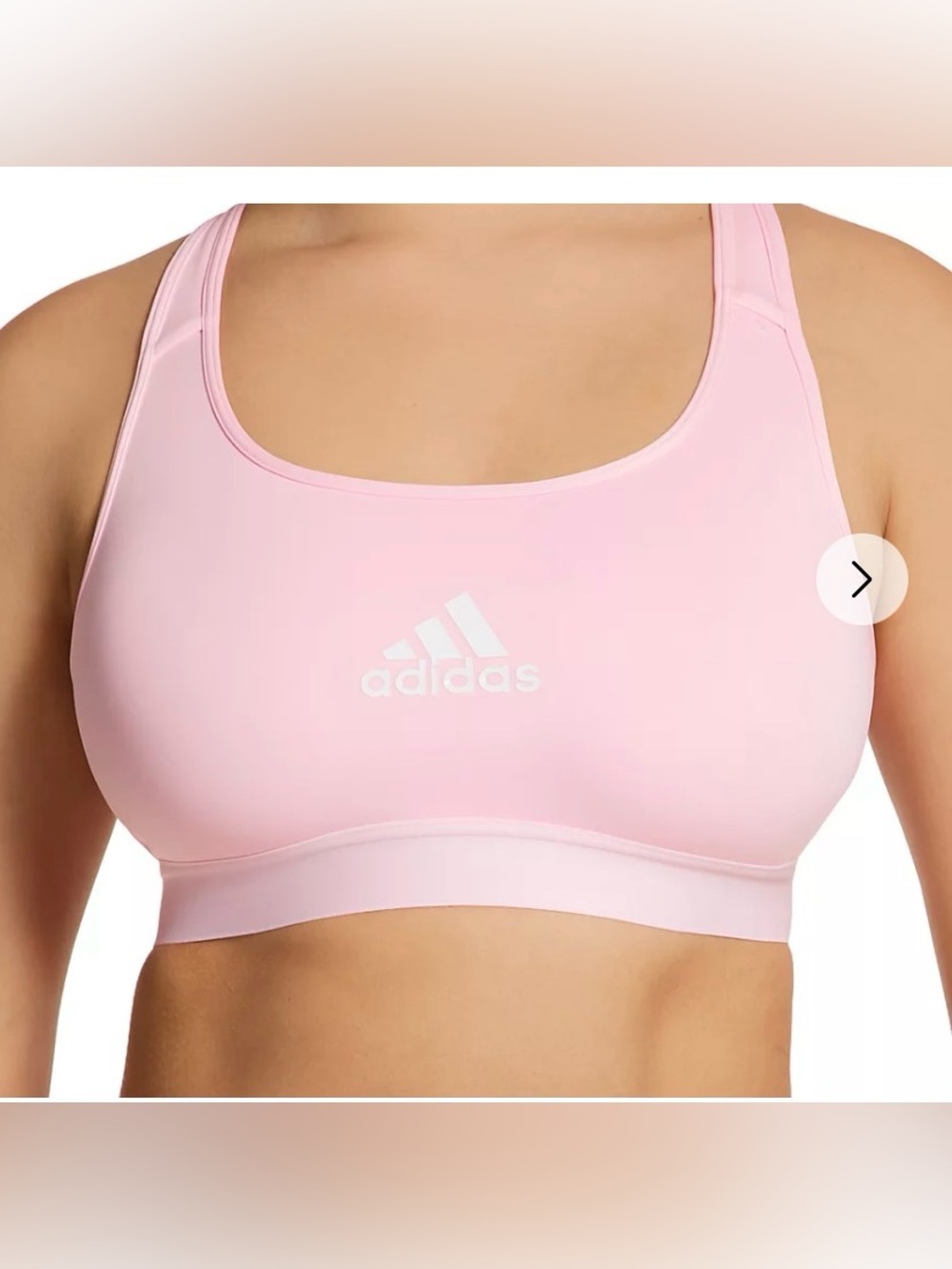 Adidas Women's Light Pink Sports Bra ⭐️